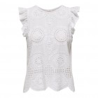 Only ONLMARGA ZINDY LIFE CAPSLEEVE TOP WVN 15319153 bright white