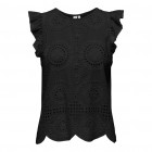 Only ONLMARGA ZINDY LIFE CAPSLEEVE TOP WVN 15319153 black Only ONLMARGA ZINDY LIFE CAPSLEEVE TOP WVN 15319153 black