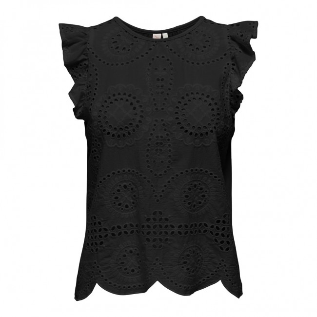 Only ONLMARGA ZINDY LIFE CAPSLEEVE TOP WVN 15319153 black Only ONLMARGA ZINDY LIFE CAPSLEEVE TOP WVN 15319153 black