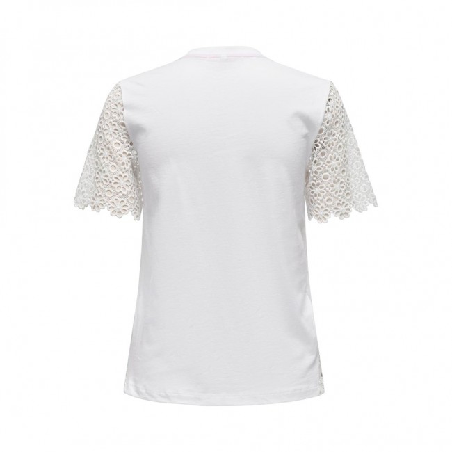 Only ONLNIKKI LIFE S/S MIX TOP JRS 15319435 bright white