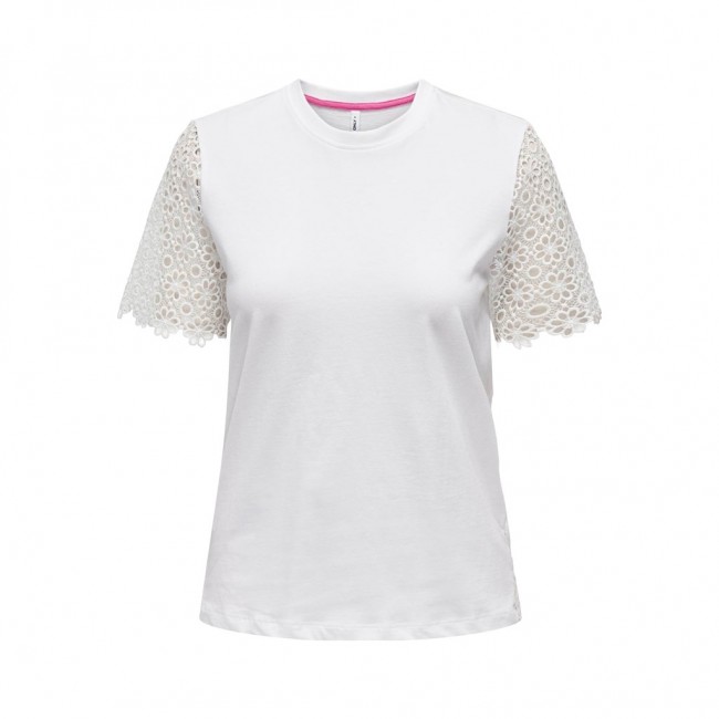 Only ONLNIKKI LIFE S/S MIX TOP JRS 15319435 bright white