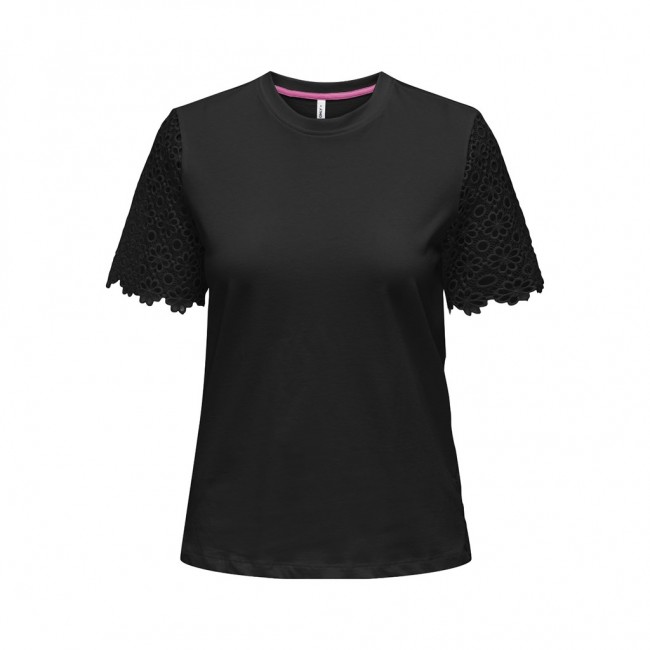 Only ONLNIKKI LIFE S/S MIX TOP JRS 15319435 black