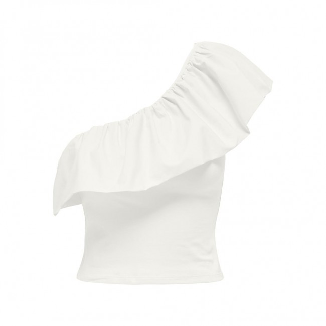Only ONLSOFFY ONE SHOULDER MIX TOP JRS 15320339 cloud dancer Only ONLSOFFY ONE SHOULDER MIX TOP JRS 15320339 cloud dancer