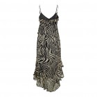 Only ONLASTA LIFE STRAP FRILL ANKEL DRESS PTM 15322913 black rooted zebra