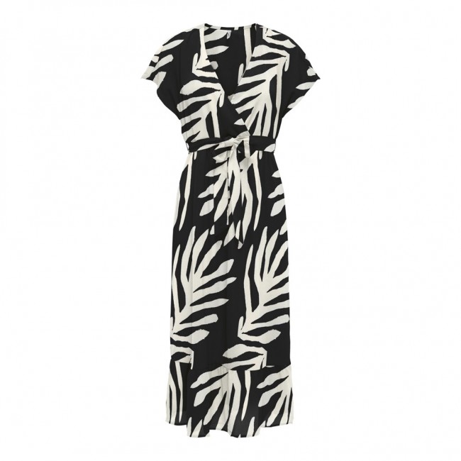 Only ONLNOVA LIFE VIS ZILLA LONG DRESS AOP 15325514 black 548 upscale palm