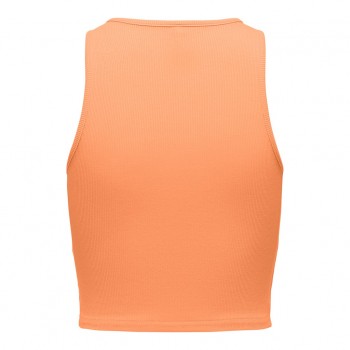 only ONLBELIA S/L CROP TOP BOX JRS 15289846-orange chifton