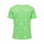 only ONLBONE REG S/S AOP TOP BOX JRS 15291489 summer green turtle