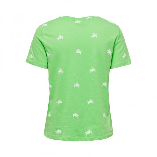 only ONLBONE REG S/S AOP TOP BOX JRS 15291489 summer green turtle