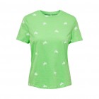 only ONLBONE REG S/S AOP TOP BOX JRS 15291489 summer green turtle