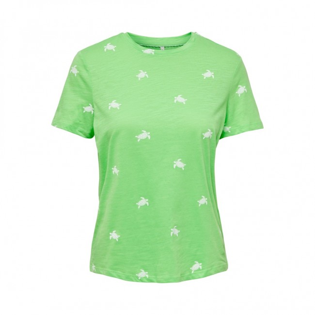 only ONLBONE REG S/S AOP TOP BOX JRS 15291489 summer green turtle