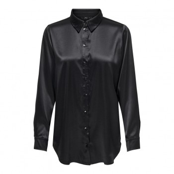 Only ONLVICTORIA LS LOOSE SATIN SHIRT NOOSWVN 15279352 black