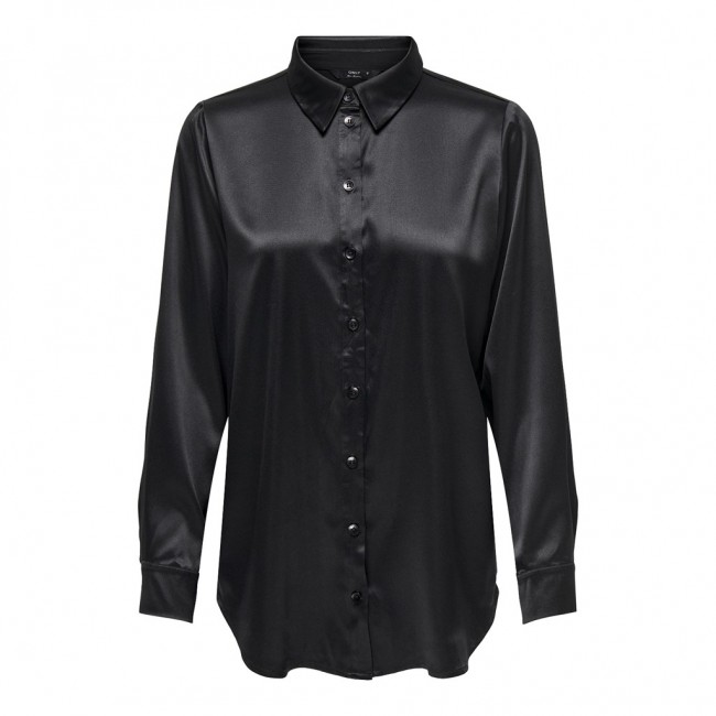 Only ONLVICTORIA LS LOOSE SATIN SHIRT NOOSWVN 15279352 black