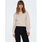 Only ONLLEANDRA LS PEARL ONECK CC KNT 15294547 moonbeam melange