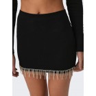 Only ONLTATE SIMILISTONE MINI SKIRT JRS 15309817 black