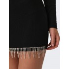 Only ONLTATE SIMILISTONE MINI SKIRT JRS 15309817 black