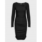 Only ONLSANSA L/S ASSYMETRIC DRESS JRS 15307684 black