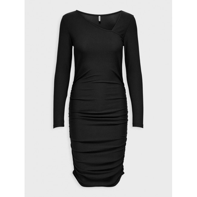 Only ONLSANSA L/S ASSYMETRIC DRESS JRS 15307684 black