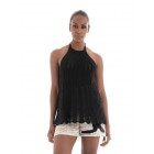 only ONLFREJA LIFE SL STRUCTUR HALTER NCK KNT 15291129-black