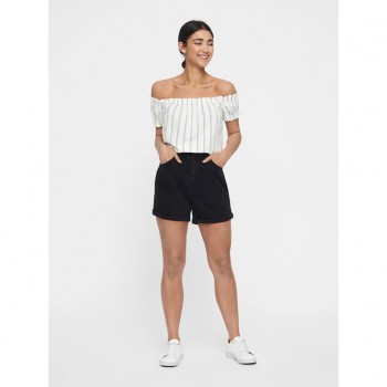 Vero moda VMNINETEEN HR LOOSE SHORTS MIX NOOS 10210384 black