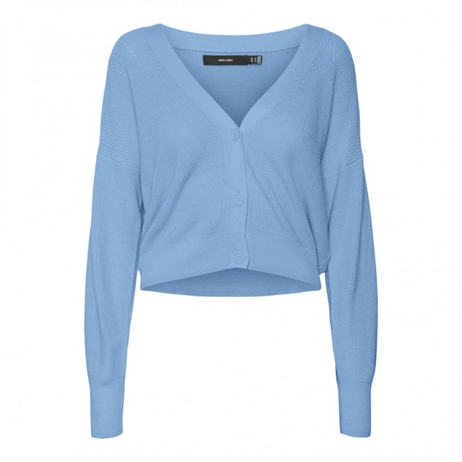 Vero moda VMNEWLEXSUN LS SHORT V-NECK CARD GA NOOS 10261276 blue bell