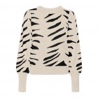 Vero moda VMNEWTARI LS O-NECK PULLOVER GA BOO 10290713 birch animal w black
