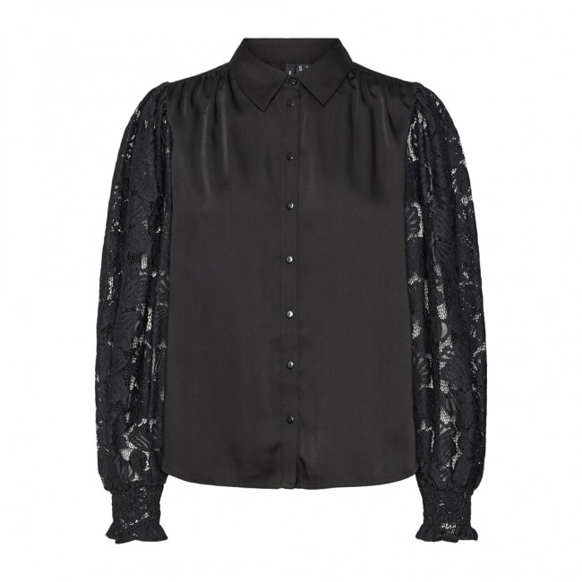 Vero moda VMCABENA L/S SHIRT WVN BTQ 10294948 black