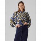 Vero moda VMGRAYCE LS PUSSY BOW SHIRT VMA 10295702 winter moss fram