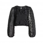Vero moda VMSVALA LS CROP TOP JRS 10296131 black