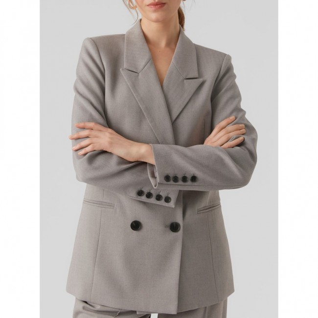 Vero moda VMULLA LS HERRINGBONE BLAZER 10297413 light grey melange