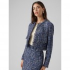 Vero moda VMCHANTELLE LS SHORT TWEED BLAZER 10299447 navy blazer melange