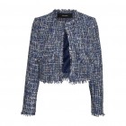 Vero moda VMCHANTELLE LS SHORT TWEED BLAZER 10299447 navy blazer melange