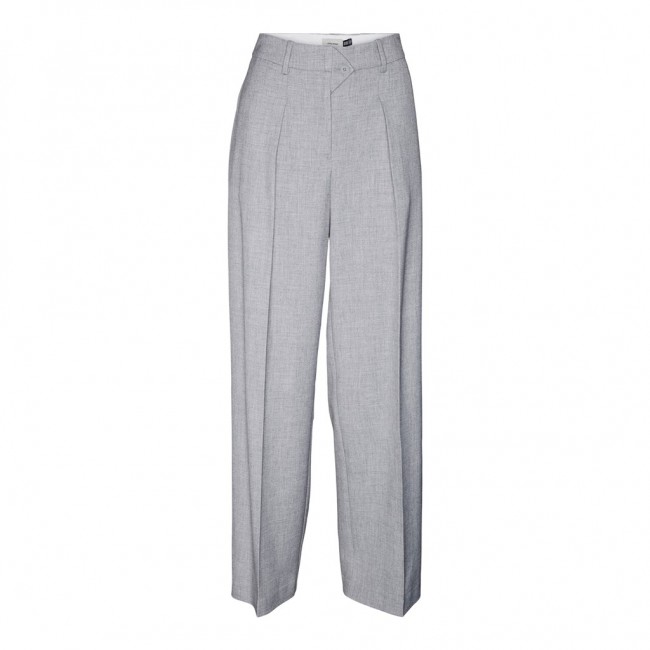 Vero moda VMYOLANDA HR STRAIGHT PANT 10299463 medium grey melange