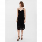 Vero moda VMHONEY LACE SINGLET CALF DRESS WVN 10272503 black