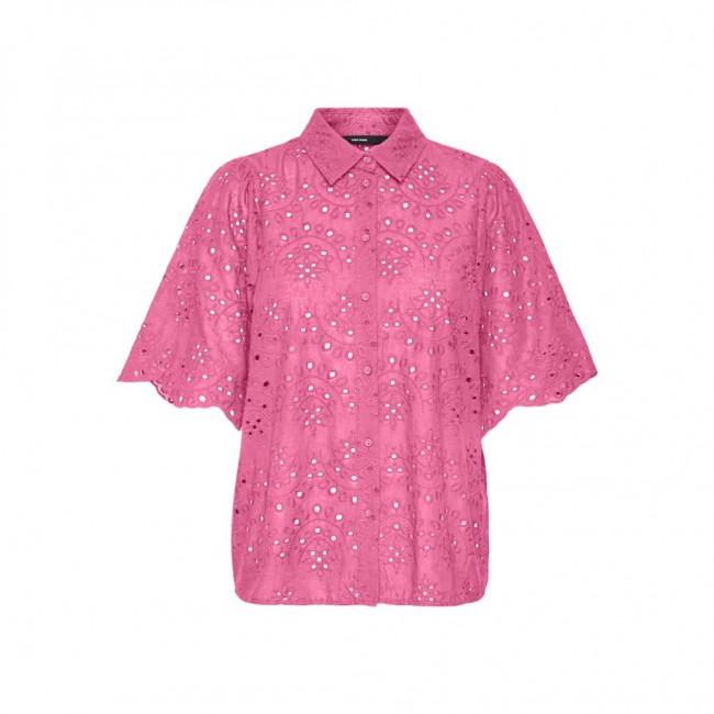 Vero moda VMHAY 2/4 EMB SHIRT WVN SPE 10303614  pink cosmos