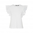 Vero moda VMHANNE SS LACE TOP JRS SPE GA 10304507 snow white