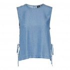 Vero moda VMBREE SL TIE DETAILS SHORT TOP GA 10304870   medium blue denim