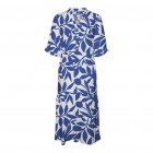 Vero moda VMEASY JOY 2/4 FRL CALF DRESS WVN GA 10308001 snow white alisa mazarine blue