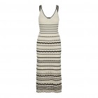 Vero moda VMMINOU SL CALF LENGHT DRESS 10309931 birch black