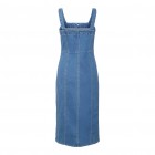 Vero moda VMSAILA SL CALF DENIM DRESS YO344 10310393 medium blue denim