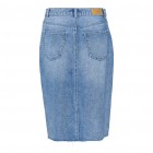 vero moda VMAMELIA HR BLK DENIM SKIRT 10286283-medium blue denim