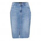 vero moda VMAMELIA HR BLK DENIM SKIRT 10286283-medium blue denim