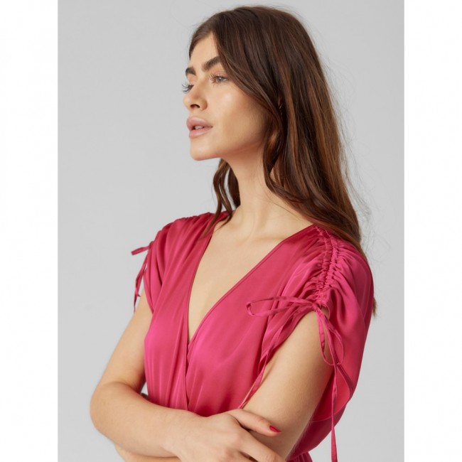 vero moda VMHEART OLI 2/4 CALF DRESS WVN CE CP 10287519-pink yarrow