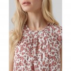 vero moda VMMILAN SL BUTTON TOP WVN 10289699-georgia peach mira