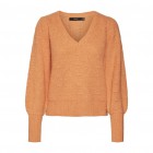 VM VMEYA LS V-NECK PULLOVER GA BOO 10290689 tangerine melange