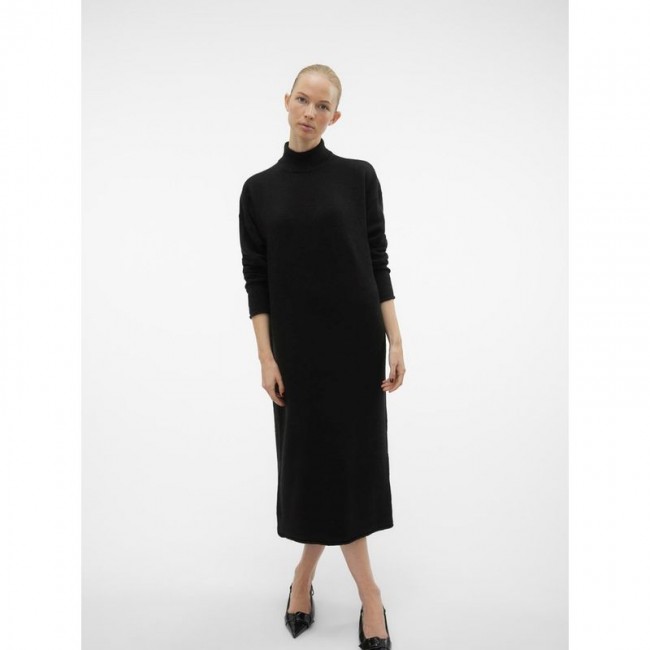 VM VMKADEN LS HIGHNECK CALF DRESS GA BF 10291260 black solid