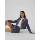 VM VMCHANTELLE HR SHORT TWEED SKIRT 10299449 navy blazer melange