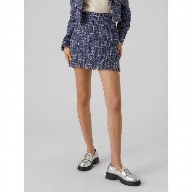 VM VMCHANTELLE HR SHORT TWEED SKIRT 10299449 navy blazer melange