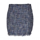 VM VMCHANTELLE HR SHORT TWEED SKIRT 10299449 navy blazer melange