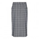 VM VMMALIN HR CALF CHECK SKIRT 10299880 cloud dancer w grey and blue