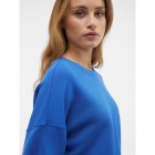 VM VMSILKY LS O-NECK TOP JRS 10302890 beaucoup blue